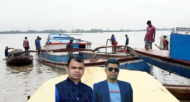 কোম্পানীগঞ্জে বালুখেকোদের রামরাজত্ব : পুলিশের নাম ভাঙ্গিয়ে বেপরোয়া চাঁদাবাজি