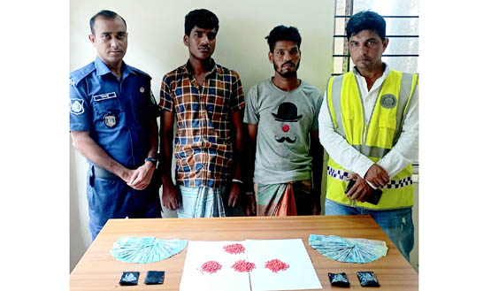 জকিগঞ্জে ইয়াবাসহ ২ মাদক ব্যবসায়ী গ্রেফতার