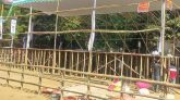 সিলেটে ৭০ ফুটের মঞ্চ বানাচ্ছে বিএনপি