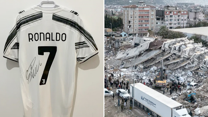 ভূমিকম্পে ক্ষতিগ্রস্তদের সহায়তায় রোনাল্ডোর জার্সি নিলামে!