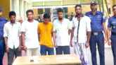 কোম্পানীগঞ্জে নগদ টাকাসহ ৫ জুয়াড়ী গ্রেফতার