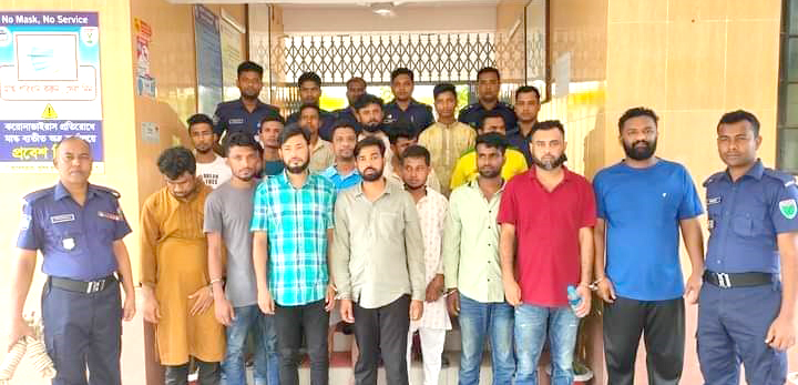 শ্রীমঙ্গলে পুলিশের উপর হামলা ও পৃথক মামলায় গ্রেফতার ১৭