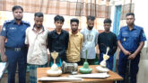 কোম্পানীগঞ্জে ৫ চোরসহ গ্রেপ্তার ৯