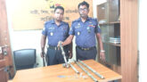 নবীগঞ্জে প্রবাসীর বাড়ি থেকে পাইপগান উদ্ধার