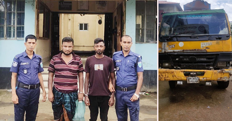 ফ্রেশ কোম্পানির বস্তায় ভারতীয় চিনি, ২ চোরাকারবারি গ্রেফতার