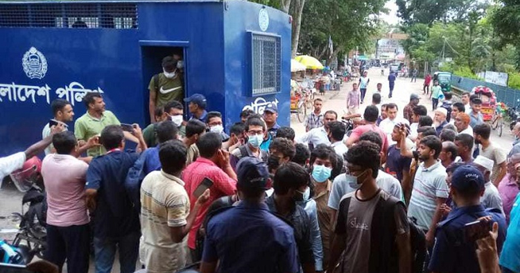 টাঙ্গুয়ার হাওরে গ্রেপ্তার হওয়া ৩৪ শিক্ষার্থী কারাগারে