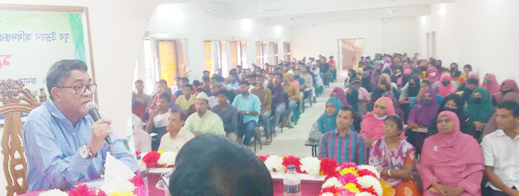 সুনামগঞ্জে ট্রেডের প্রশিক্ষণার্থীদের সাথে যুগ্ম সচিব রুহুল আমীন‘র মতবিনিময়