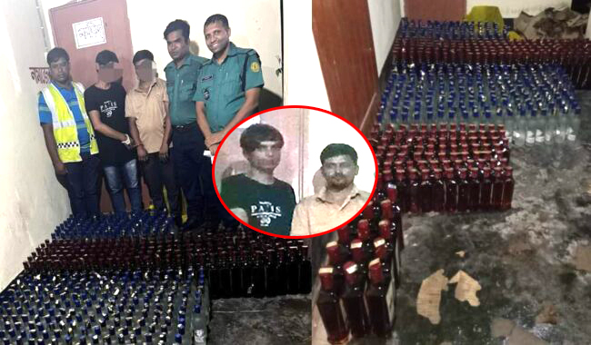 সিলেটে বিদেশি মদের বড় চালানসহ আটক ২