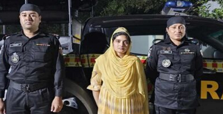 স্বামী হত্যার দায়ে স্ত্রী আটক