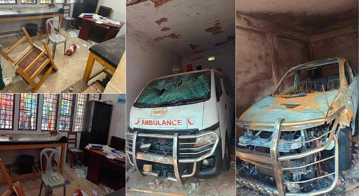 জৈন্তাপুর স্বাস্থ্য কমপ্লেক্সে ভাঙচুর: ছাত্রলীগের তিনশ’ নেতাকর্মীর বিরুদ্ধে মামলা