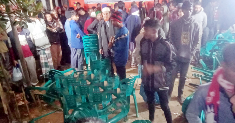 ফেঞ্চুগঞ্জে ডা. দুলালের নির্বাচনী সভায় নৌকার প্রার্থীর কর্মীদের হামলা