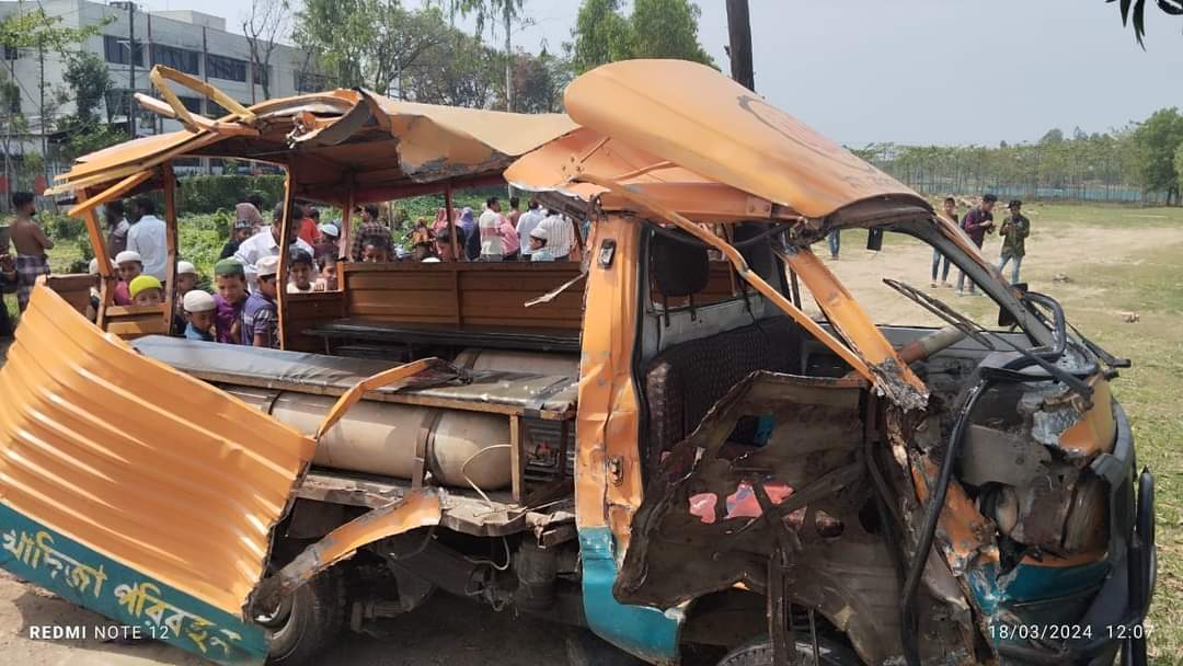 সিলেটে পিকআপ-লেগুনার সংঘর্ষে নিহত ৬