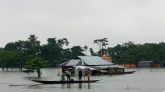 সিলেটে ভয়াবহ বন্যায় লাখ লাখ মানুষ পানিবন্দি
