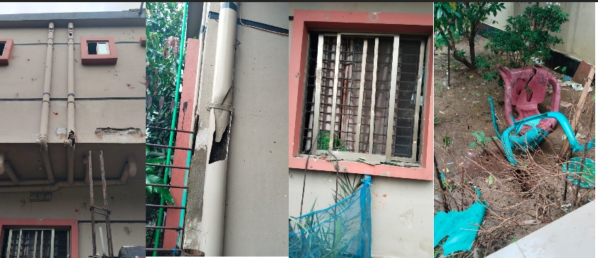 গোয়াইনঘাটের বিভিন্ন স্থানে হামলা ভাঙচুর আগুন লুটপাট