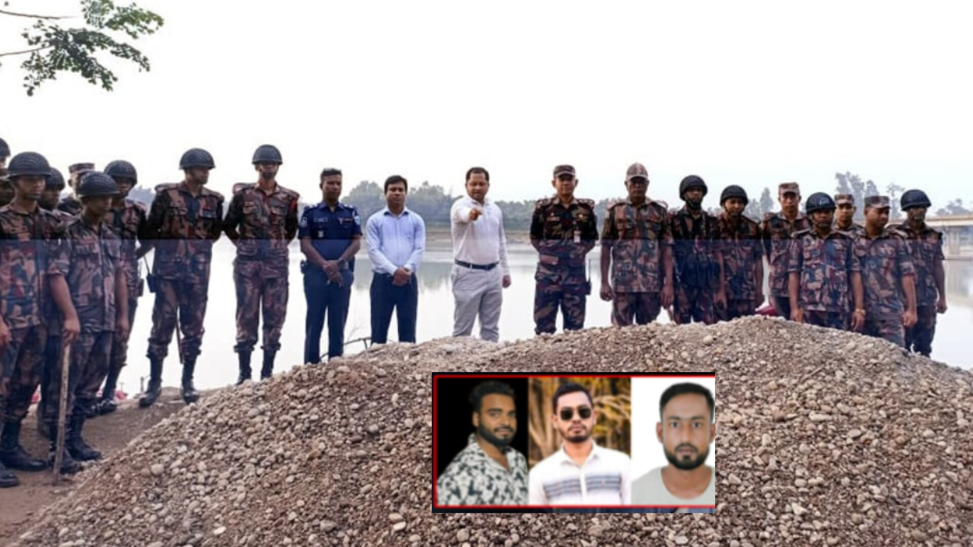 জাফলংয়ে ৭০০ নৌকা ও ১০ লাখ ঘনফুট বালু-পাথর জব্দ: ধরাছোঁয়ার বাইরে চাঁদাবাজ চক্র