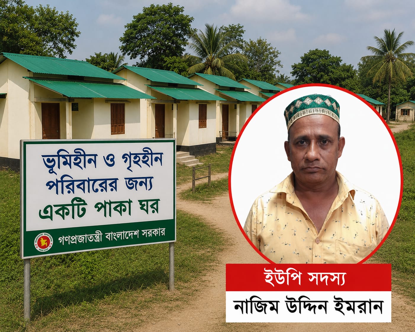 খাদিমনগরে ইউপি সদস্যসহ তিনজনের বিরুদ্ধে সরকারি গুচ্ছগ্রামের ঘর দখলের অভিযোগ